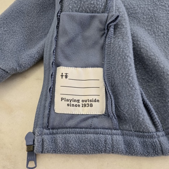 Columbia Full Zip Fleece Jacket Streetcore Periwinkle/Blue 6-12 Months Mock - Picture 9 of 9